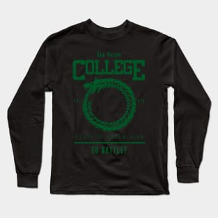 Tar Valon College Green Ajah Symbol Wheel of Time Parody Long Sleeve T-Shirt